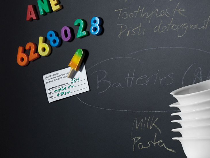 Notes M2253 Black Magnetic Chalkboard Specialty Markerboard
